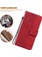 Xiaomi Redmi Için Deri Cüzdan Not 12 Turbo/poco F5 5g Geometri Baskılı Stand Telefon Kabuğu Mobil Case-Red (Yurt Dışından) 5