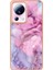 Xiaomi 13 Lite/civi 2 5g Telefon Tpu Kasası Imd Mermer Desen 2.0mm Elektrapkülleme Kapak Gülüşü (Yurt Dışından) 2