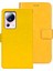 Xiaomi Için 13 Lite/civi 2 5g Fingerprint Anti-Ferict Telefon Kasası Standı Pu Deri Çılgın At Doku Doku Cüzdan Flip Cowl-Sarı (Yurt Dışından) 1
