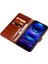 Xiaomi Için 13 Lite/civi 2 5g Fingerprint Anti-Ferict Telefon Kasası Standı Pu Deri Çılgın At Doku Doku Cüzdan Flip Cowl-Sarı (Yurt Dışından) 4