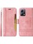 Xiaomi Redmi Için Telefon Kapağı Not 12 5g (Global)/(Hindistan)/(Çin)/poco X5 5g/cüzdan Stand Baskılı Hat Dikiş Pu Deri Kılıf Pembe (Yurt Dışından) 1