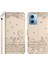 Xiaomi Için Redmi Note 12 5g (Çin)/(Hindistan)/(Global)/poco X5 5g Stand Cüzdan Deri Kılıf Strap-Apricot ile Baskılı Telefon Kapağı (Yurt Dışından) 1
