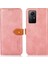 Xiaomi Için Khazneh Redmi Note 12S 4g Kartı Önleme Pu Deri Telefon Kapağı Cowhide Doku Stand Kılıfı Cüzdan-Rose Gold (Yurt Dışından) 1