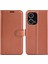 Xiaomi Redmi Için Stand Kılıfı Not 12 Turbo/poco F5 5g Pu Deri Litchi Doku Doku Cüzdan Telefon Kapak-Kahverengi (Yurt Dışından) 1