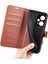 Xiaomi Redmi Için Stand Kılıfı Not 12 Turbo/poco F5 5g Pu Deri Litchi Doku Doku Cüzdan Telefon Kapak-Kahverengi (Yurt Dışından) 4