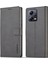 Xiaomi Redmi Için Note 12 Pro 5g/12 Pro Speed ​​5g/poco X5 Pro 5g Deri Telefon Kılıf Buzağı Doku Cüzdan Stand Şok Geçirmez Kapak Grey (Yurt Dışından) 1