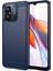 Xiaomi Redmi Için 12C 4g Esnek Tpu Telefon Geri Kapak Fırçalanmış Karbon Fiber Doku Damla Koruma Telefon Kılıf Mavisi (Yurt Dışından) 1