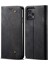 Xiaomi Için Redmi Note 12 Turbo/poco F5 5g Pu Deri Kılıf Stand Cüzdan Kot Kot Doku Telefon Kapak Black (Yurt Dışından) 1