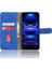 Xiaomi Poco X5 5g/redmi Için Note 12 5g (Global)/(Hindistan)/(Çin) Cilt Doku Pu Deri Deri Flip Stand Telefon Kılıf Damla Geçirmez Cüzdan Kapak-Mavi (Yurt Dışından) 2