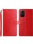Xiaomi Redmi Için HT01 Not 12S 4g Pu Deri Kılıf Cüzdanı Y Şeklinde Hat Taşınan Telefon Stand Kapak Kırmızı (Yurt Dışından) 1