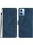 Xiaomi Için Poco X5 5g/redmi Note 12 5g (Çin)/(Hindistan)/(Global) Telefon Kılıfı Deri Deri Cüzdan Baskılı Kelebek Stand Kapak Mavisi (Yurt Dışından) 1