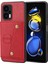 Xiaomi Için Redmi Note 12 Turbo/poco F5 5g Kickstand Pu Deri Kaplamalı Tpu Telefon Kapağı Kart Yuvaları-Kırmızı (Yurt Dışından) 1