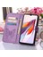Xiaomi Redmi Için Deri Telefon Kılıfı 12C 4G/11A 4g/poco C55 4g, Cüzdan Kelebek Çiçek Stand El Strap-Purple ile Flip Telefon Kapağı (Yurt Dışından) 4