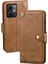 Xiaomi Redmi Için Cep Telefonu Kılıfı Not 12 5g (Global)/(Hindistan)/poco X5 5g, Ince Doku Pu Deri Cüzdan Standı Telefon Kapak-Brown (Yurt Dışından) 1