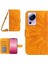 Xiaomi 13 Lite/civi 2 5g HT04 Flip Deri Cüzdan Telefon Kapağı Ayçiçeği Baskısı Stand Anti Drop Anti Tele Kılıfı Strap-Sarı (Yurt Dışından) 1