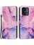 Xiaomi Için Redmi 12C 4G/11A 4g Cep Telefon Kılıfı Stand Cüzdan Mermer Desen Pu Deri Telefon Kapağı Strap-Purple ile (Yurt Dışından) 1