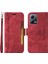 Xiaomi Redmi Için Telefon Kapağı Not 12 5g (Global)/(Hindistan)/(Çin)/poco X5 5g/cüzdan Stand Baskılı Hat Dikiş Pu Deri Kılıf Kırmızısı (Yurt Dışından) 1