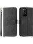 Xiaomi Redmi Için Şok Geçirmez Kılıf Not 12S 4g Çiçek Baskılı Deri Kapak Cilt Touch Cüzdan Telefon Kılıfı Strap-Black (Yurt Dışından) 1