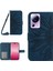 Xiaomi 13 Lite/civi 2 5g HT04 Flip Deri Cüzdanlı Telefon Kapağı Ayçiçeği Baskılı Stand Anti-Drop Telefon Kılıfı Strap-Dark Mavi (Yurt Dışından) 1