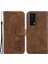 Xiaomi Için Pu Deri Kılıf Redmi K60 5G/K60 Pro 5g/poco F5 Pro 5g Stand Cüzdan Tiger Deseni Baskılı Cep Telefonu Flip Cover-Brown (Yurt Dışından) 1