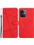 Xiaomi Için Redmi Note 12 4g Şok Geçirmez Deri Cüzdan Kapağı Baskılı Çizgiler Çılgın At Doku Telefon Stand Kılıfı Strap-Red ile (Yurt Dışından) 1