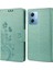 Xiaomi Redmi Için Note 12 5g (Global)/(Hindistan)/(Çin)/poco X5 5g Telefon Kılıfı Çiçek Kelebek Basılı Deri Cüzdan Stand Kapak Yeşili (Yurt Dışından) 1