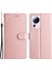 Xiaomi Için 13 Lite/civi 2 5g Pu Deri Ipek Doku Telefon Kılıfı Stand Flip Cover-Rose Gold (Yurt Dışından) 1