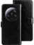 Xiaomi Için 13 Ultra Çılgın At Dokusu Pu Deri Kılıf Stand Cüzdan Cep Telefonu Kapak Black (Yurt Dışından) 1