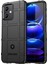 Xiaomi Redmi Için Note 12 5g (Global)/(Hindistan)/(Çin)/poco X5 5g Arka Kabuk, Koruyucu Telefon Kılıfı Engebeli Kare Grid Doku Esnek Tpu Kapak Black (Yurt Dışından) 1