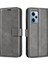 Xiaomi Redmi Için Note 12 Pro 5g/note 12 Pro Speed ​​5g/poco X5 Pro 5g Cep Telefonu Kılıf Buzağı Doku Stand Cüzdan Flip Kapak Grey (Yurt Dışından) 1