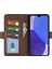 Xiaomi Için Redmi A1+ 4g/a2+ 4g/poco C50 4g Buzağı Doku Standı Pu Pu Deri Deri Çift Manyetik Toka Cüzdan Damla Geçirmez Telefon Kapak-Kahverengi (Yurt Dışından) 2