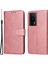 Xiaomi Için Poco F5 Pro 5g/redmi K60 Pro 5G/K60 5g Deri Şok Geçirmez Telefon Kasası Buzağı Doku Stand Cüzdan Akıllı Telefon Kapak Pembe (Yurt Dışından) 1