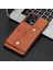 Xiaomi Için Poco X5 5g/redmi Note 12 5g (Global)/(Hindistan)/(Çin) Kickstand Telefon Kılıfı Tutucu Pu Deri Kaplamalı Tpu Kapak-Işık Kahverengi (Yurt Dışından) 5