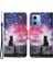 Xiaomi Için Redmi Note 12 5g (Global)/(Hindistan)/(Çin)/poco X5 5g Pu Deri Desen Baskı Telefon Kılıfı Stand-Starry Gökyüzü/kedi (Yurt Dışından) 1