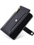 Xiaomi Redmi Için Note 12 Pro Speed ​​5g /note 12 Pro 5g /poco X5 Pro 5g Fermuarı Cep Telefonu Stand Kılıf Kart Kartı Yuvaları Deri Telefon Kapağı Straps-Black (Yurt Dışından) 2