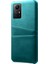 Xiaomi Için Redmi Note 12S 4g Koruyucu Telefon Kılıfı Çift Kart Yuvaları Pu Deri Kaplamalı Sert Pc Kapak Yeşili (Yurt Dışından) 2