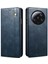 Xiaomi Için 13 Ultra Deri Cüzdan Telefon Kılıfı Mumsu Çılgın At Doku Stand Telefon Kapak Mavisi (Yurt Dışından) 1