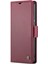 Xiaomi 13 Lite/civi 2 5g Anti-Çizelge Anti-Slatch Telefon Kılıfı Rfıd Engelleme Pu Deri Flip Cover-Red (Yurt Dışından) 5