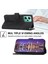 Dierfeng Df-03 Xiaomi Poco X5 5g/redmi Için Telefon Kılıfı Not 12 5g (Global)/(Çin) Hatlar Baskılı Katlanır Stand Deri Cüzdan Kapağı Black (Yurt Dışından) 4
