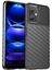 Xiaomi Redmi Için Arka Kabuk Not 12 5g (Global)/(Hindistan)/(Çin)/poco X5 5g Thunder Serisi Kalınlaştırılmış Tpu Telefon Kılıfı Dükürme Dokusu Telefon Kapak Black (Yurt Dışından) 1