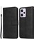 Xiaomi Redmi Için Note 12 Pro 5g /note 12 Pro Speed ​​5g /poco X5 Pro 5g Buzağı Dokusu Pu Deri Kılıf Stand Cüzdan Telefon Koruyucu Kapak Strap-Black (Yurt Dışından) 1