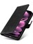 Xiaomi Redmi Için Note 12 Pro 5g /note 12 Pro Speed ​​5g /poco X5 Pro 5g Buzağı Dokusu Pu Deri Kılıf Stand Cüzdan Telefon Koruyucu Kapak Strap-Black (Yurt Dışından) 5