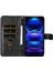 Buzağı Doku Xiaomi Için Telefon Kılıfı Not 12 5g (Global)/(Hindistan)/(Çin)/poco X5 5g Kitap Tarzı Pu Deri Fermuar Cep Flip Cüzdan Kapağı Stand-Black ile (Yurt Dışından) 3