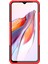 Xiaomi Redmi Için 12C 4g/poco C55 4g Lastik Deseni Kickstand Telefon Kılıfı Pc+Tpu Şok Geçirmez Telefon Kapak-Kırmızı (Yurt Dışından) 5