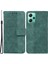 Xiaomi Redmi Için Note 12 5g (Global)/(Hindistan)/(Çin)/poco X5 5g Baskılı Telefon Kılıfı Flip Deri Cüzdan Kapağı Stand Yeşili (Yurt Dışından) 1