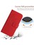 Xiaomi Için HT04 Redmi Not 12S 4g Deri Stand Cüzdan Kapağı Ayçiçeği Baskılı Telefon Kılıfı Omuz Kayışı Kırmızısı (Yurt Dışından) 5