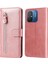 Xiaomi Redmi Için 12C 4G/11A 4g Deri Telefon Kılıfı Stand Cüzdan-Pembe ile Fermuar Cep Telefonu Kapağı (Yurt Dışından) 1