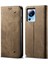 Xiaomi 13 Lite/civi 2 5g Cüzdan Pu Deri Telefon Kapağı Kot Koku Doku Telefon Standı Case-Khaki (Yurt Dışından) 1