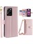 Xiaomi Redmi Için Note 12 Pro Speed ​​5g /note 12 Pro 5g /poco X5 Pro 5g Fermuarı Cep Telefonu Stand Kılıf Kart Kartı Yuvaları Deri Telefon Kapağı Straps-Pink ile (Yurt Dışından) 1