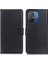 Xiaomi Için Poco C55 4g/redmi 11A 4G/12C 4g Litchi Doku Deri Kılıf Cüzdan Telefon Stand Kapağı Black (Yurt Dışından) 1